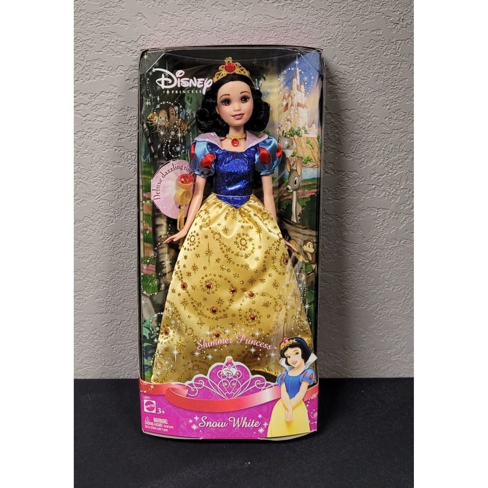 Mattel Disney Princess Shimmer Princess Snow White Doll 2007 NEW NIB L9271